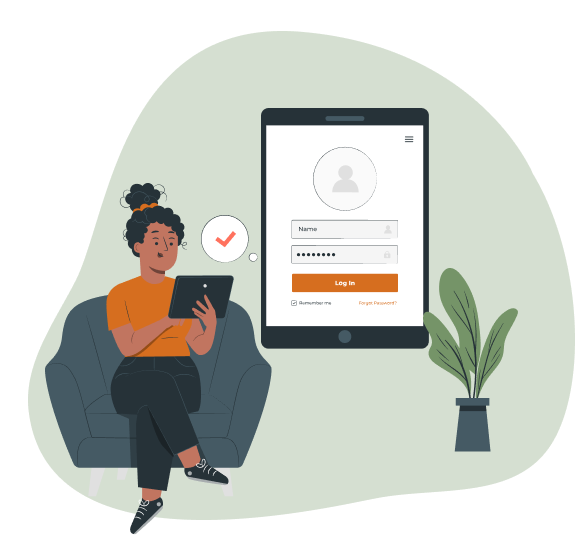 Person using mobile to create and submit rental dispute application on myRDRV portal