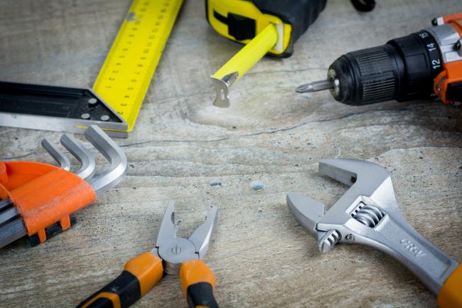 Tools used for home repairs.