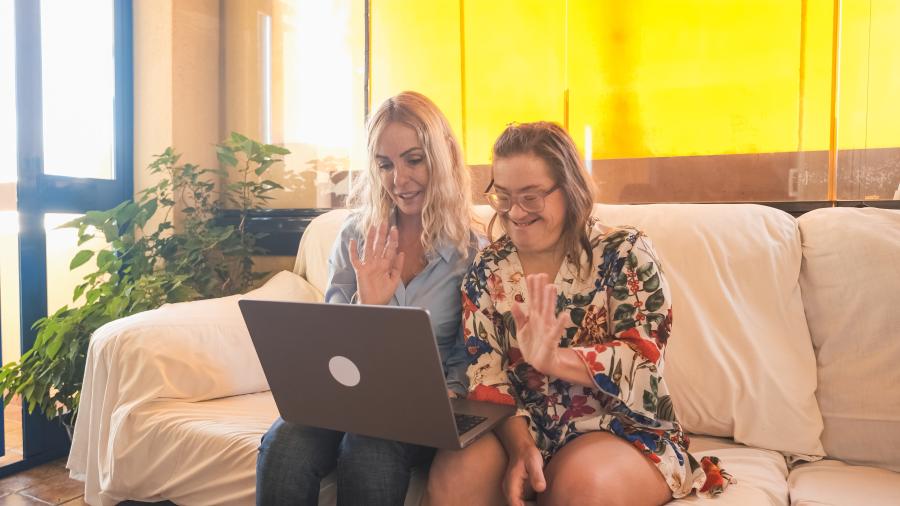 Specialist support assisting a person who needs additional support to access rental dispute services